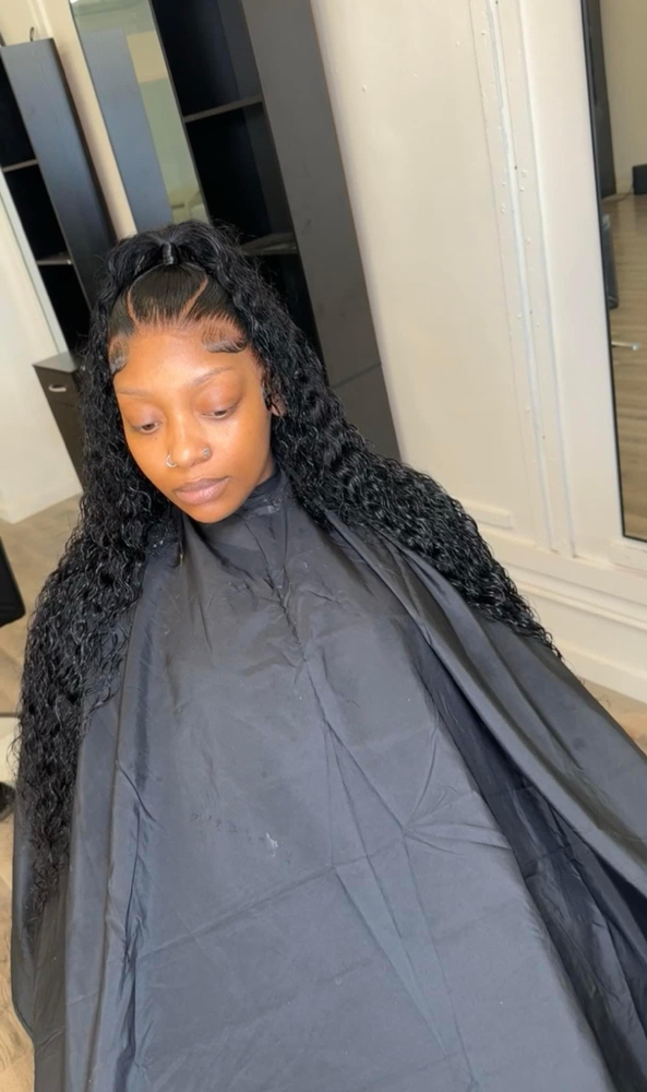 frontal wig Install + style
