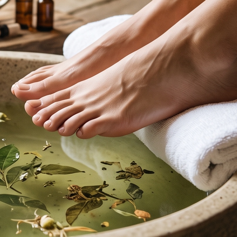 Green Tea Pedicure at Kitchen Nails Zaragoza in El Paso, TX