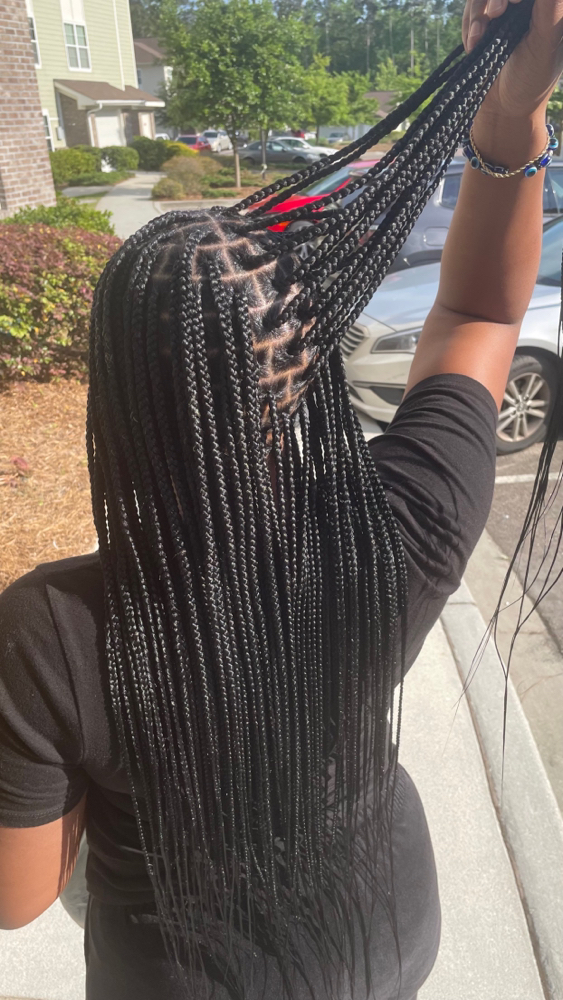 Smedium Knotless Braids at Hair By J. Lex in Eutawville, SC