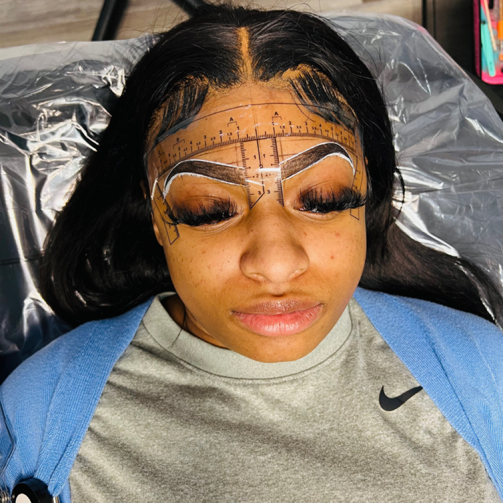 Microshading Client Consultation at Studio E11even Beauty Co in Brookfield, WI