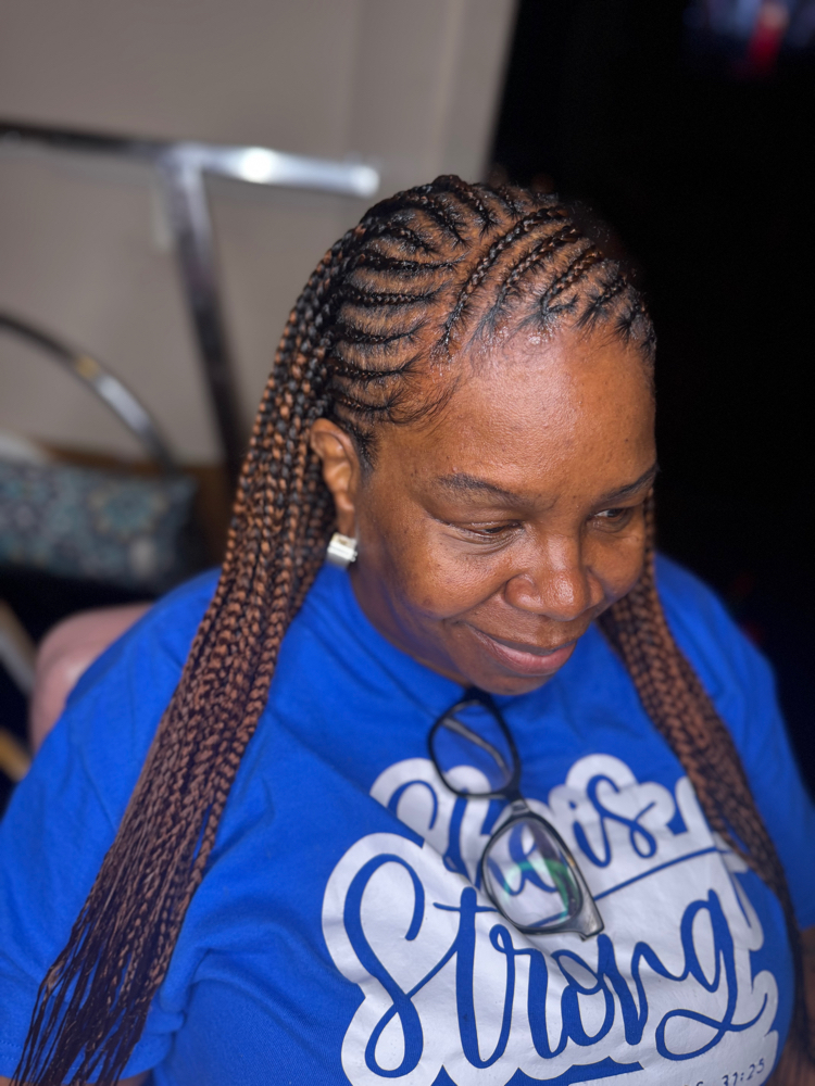 Tribal Braids/knotless In Back