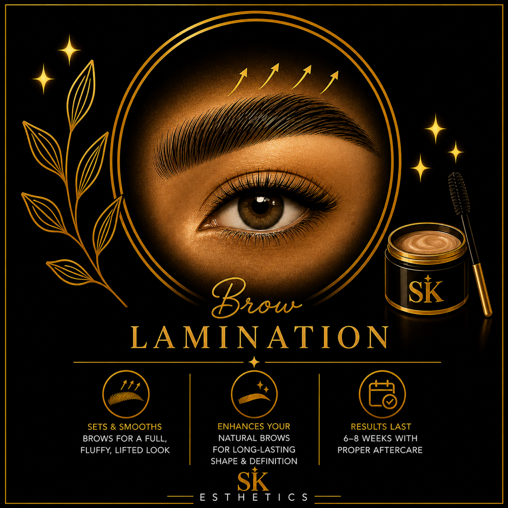 Brow Lamination at SK Esthetics in Lincoln, CA