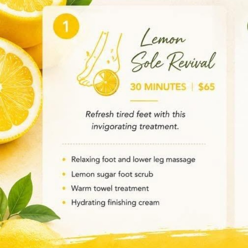 Lemon Sole Revival at Aurora Falls Day Spa in Clarkesville, GA