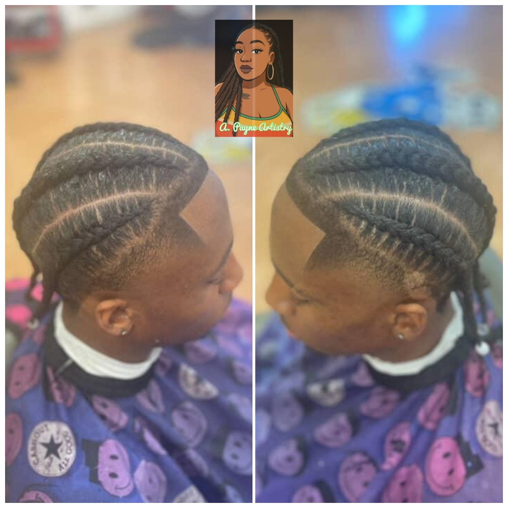 Mens Stitch Braids (4-6) at Tanya Chamberlain in Stockton, CA