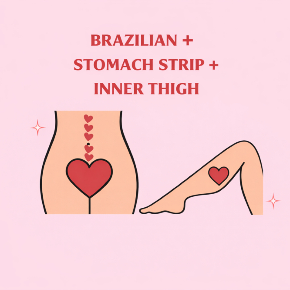 Brazilian Stomach Strip Inner Thigh at Soft Plush Waxing Bar in Windsor, CT