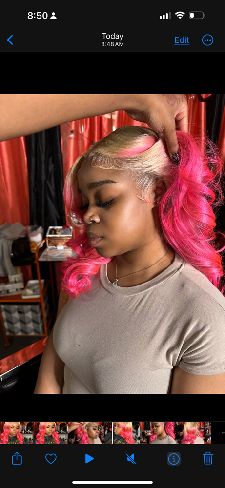 Wig Install for MalayzianUnits at Malayzian Stylez in Hammond, IN