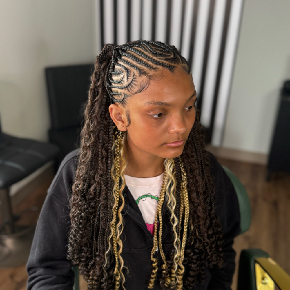 Medium Fulani Braids at Hair Cartel in South Bend, IN