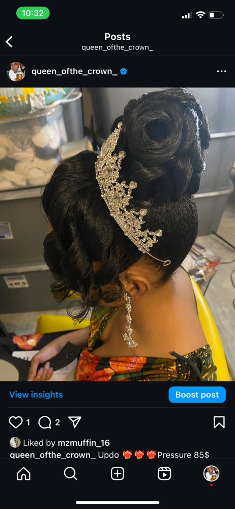 Updo ❤️‍🔥🏆 at Queen Of The Crown in Charlotte, NC