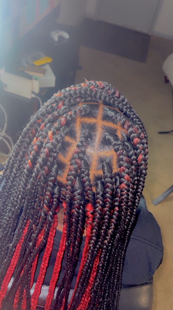 Medium Box Braids