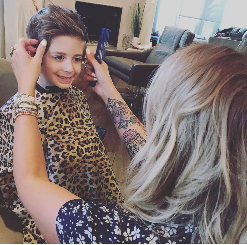 Kids Cut at Barberelas in Mount Shasta, CA