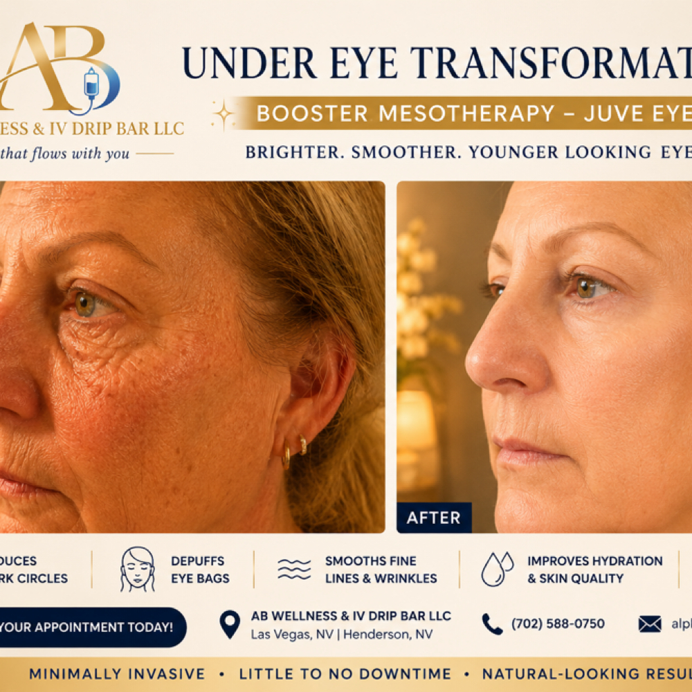 Under Eyes Skin Booster Mesotherapy at AB Wellness & IV Drip BAR in Henderson, NV