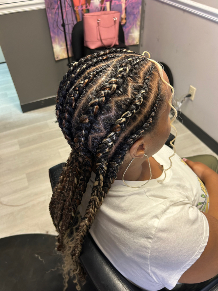 Feed-in/ Stitch Braids at Kenya's Dash Of Beauty in Murfreesboro, TN