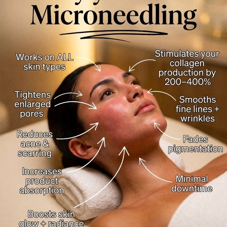 Microneedling: FACE/NECK- 1 session at Monogram Med Spa in Harrisonburg, VA