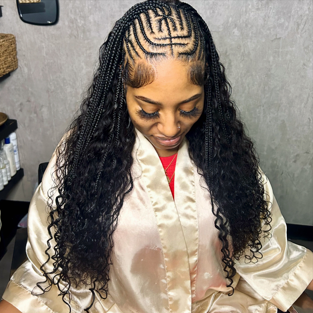 Half Quick Weave Half Braid Style