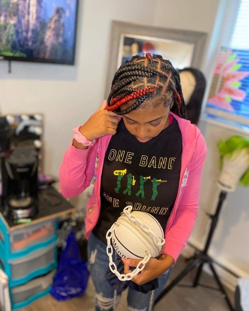 Med Knotless braids