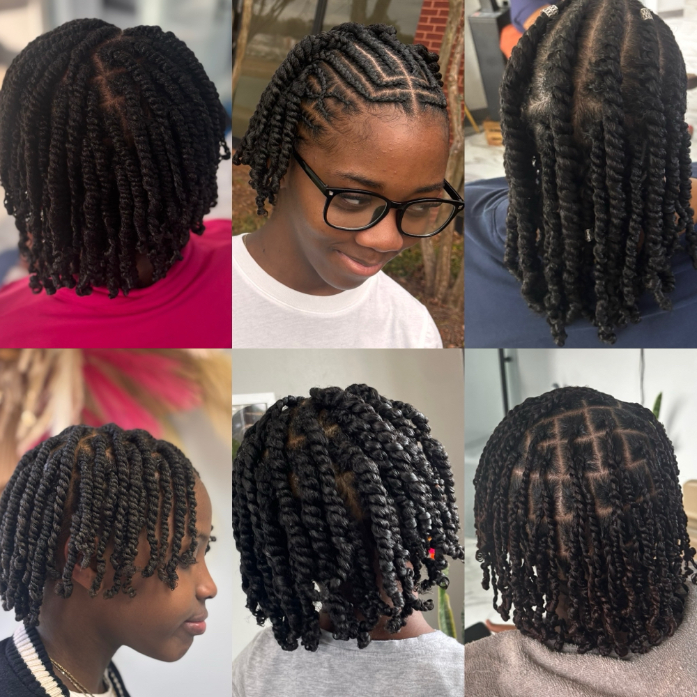 Two Strand Twist Natural Hair at AB STYLEZ in High Point, NC