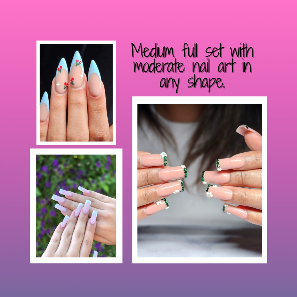 Medium - Moderate at Vanessa's Creative Nails in Fresno, CA