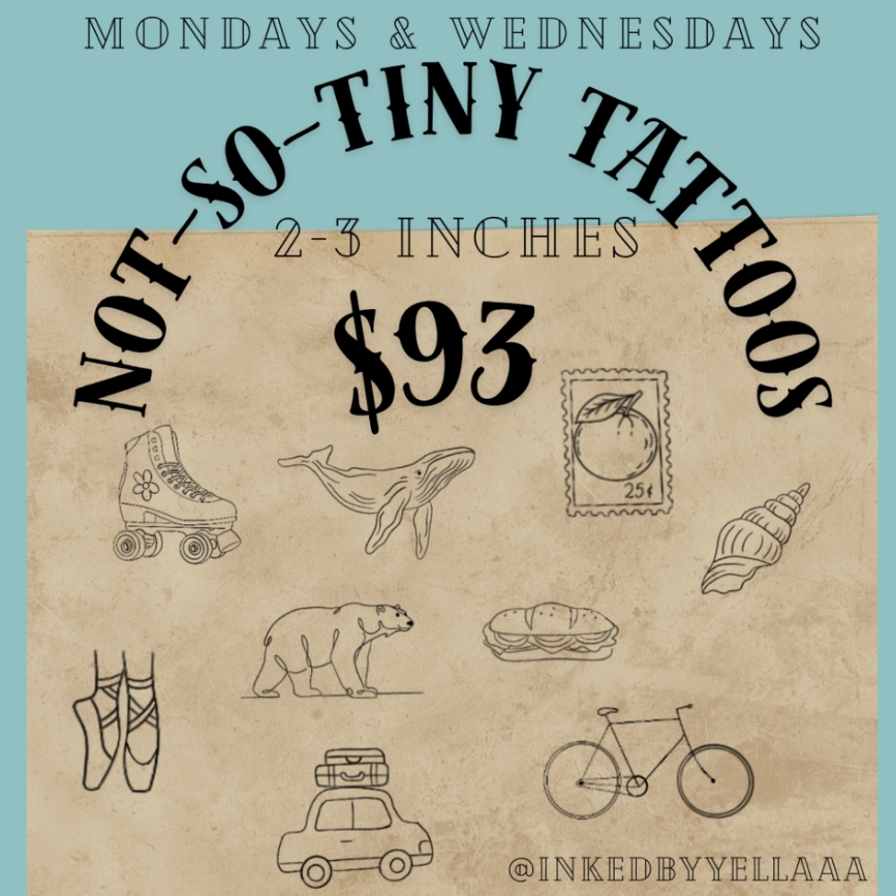 $93 flash tattoo (September) at inked by Yellaaa in Newport Beach, CA