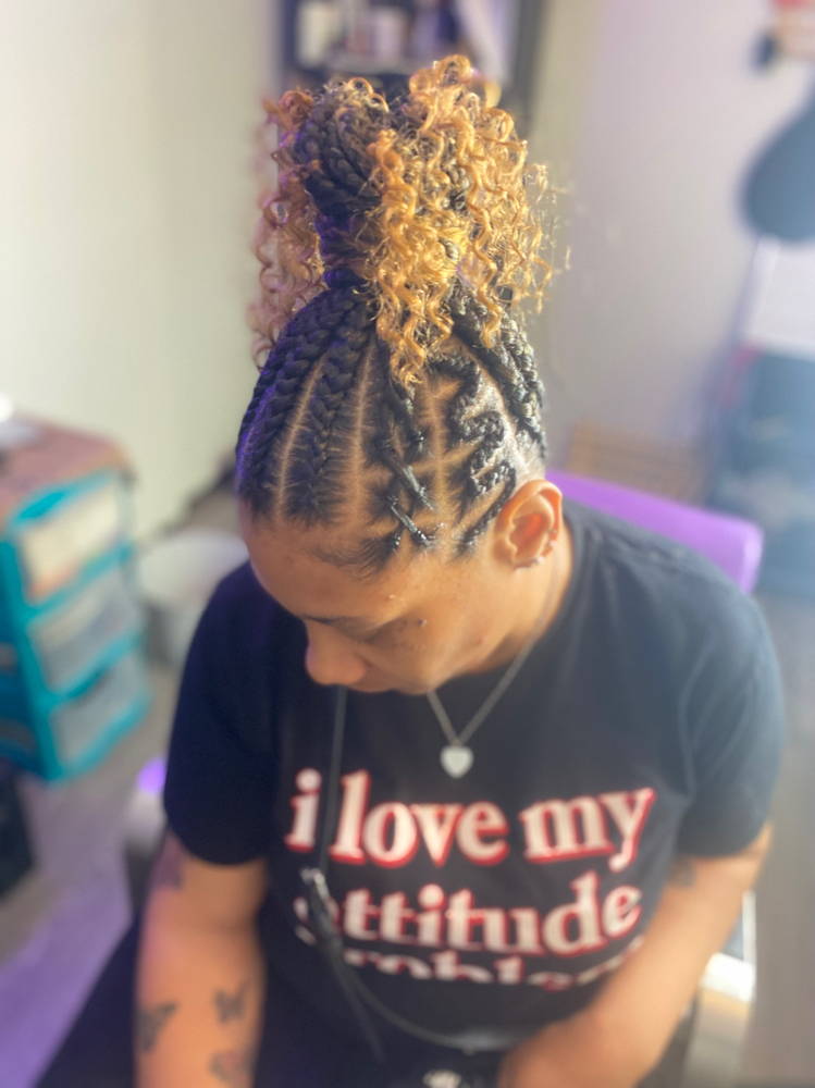 Braided Freestyle updo