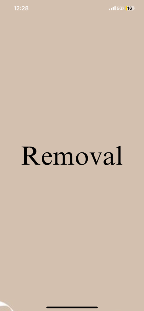 EYELASH REMOVAL