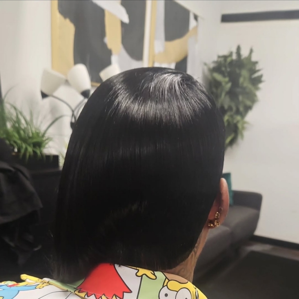 Quickweave w/asymmetrical Cut at Leandrea's in Chesterfield, VA