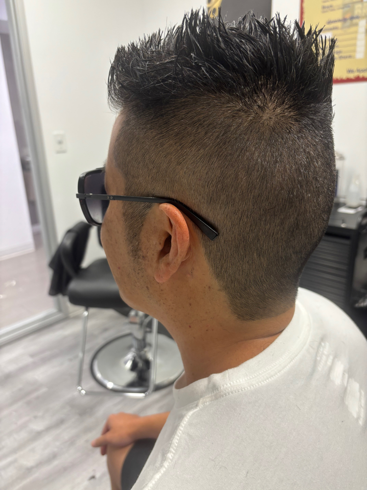 Grey Hair Color Blending