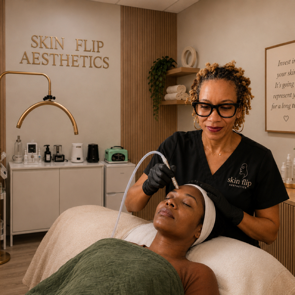 Microdermabrasion at Skin Flip Aesthetics by Nurse O in Woodlawn, MD