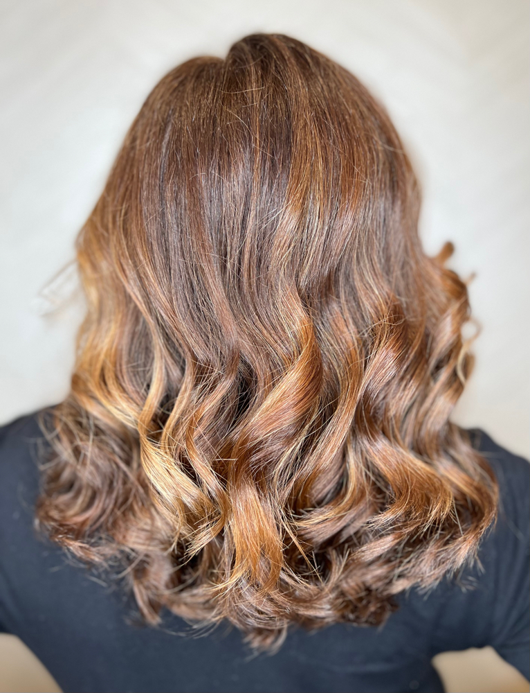 Single Process, Balayage & Haircut