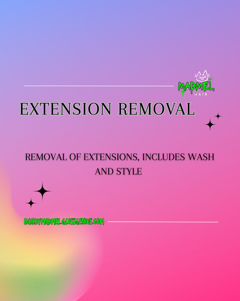 Extension Removal at Mad Mel Hair in Geneva, OH