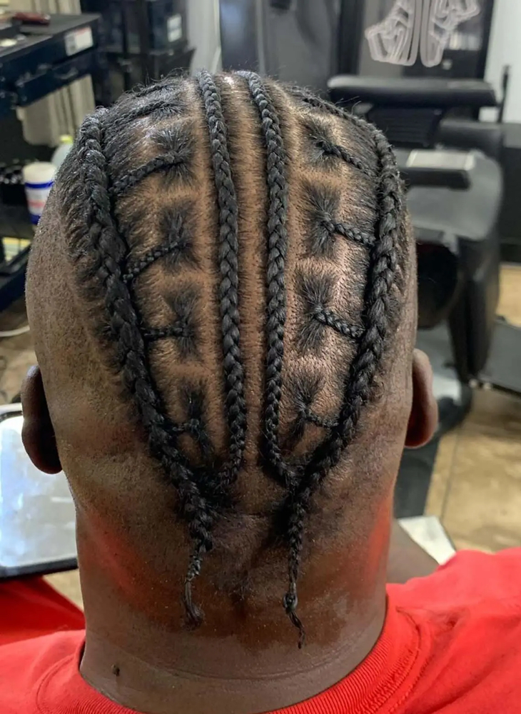 MEN'S CORNROWS & BOX BRAIDS