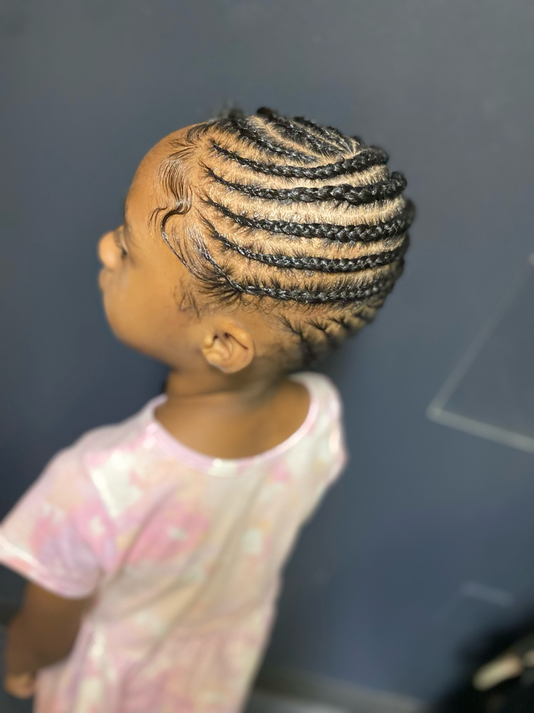 Kids Scalp Braids (Hair Added)