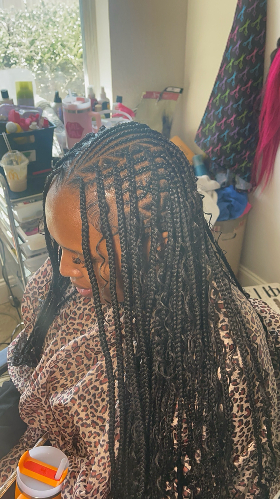 Flip Over Fulani Braids at Diamond in Katy, TX