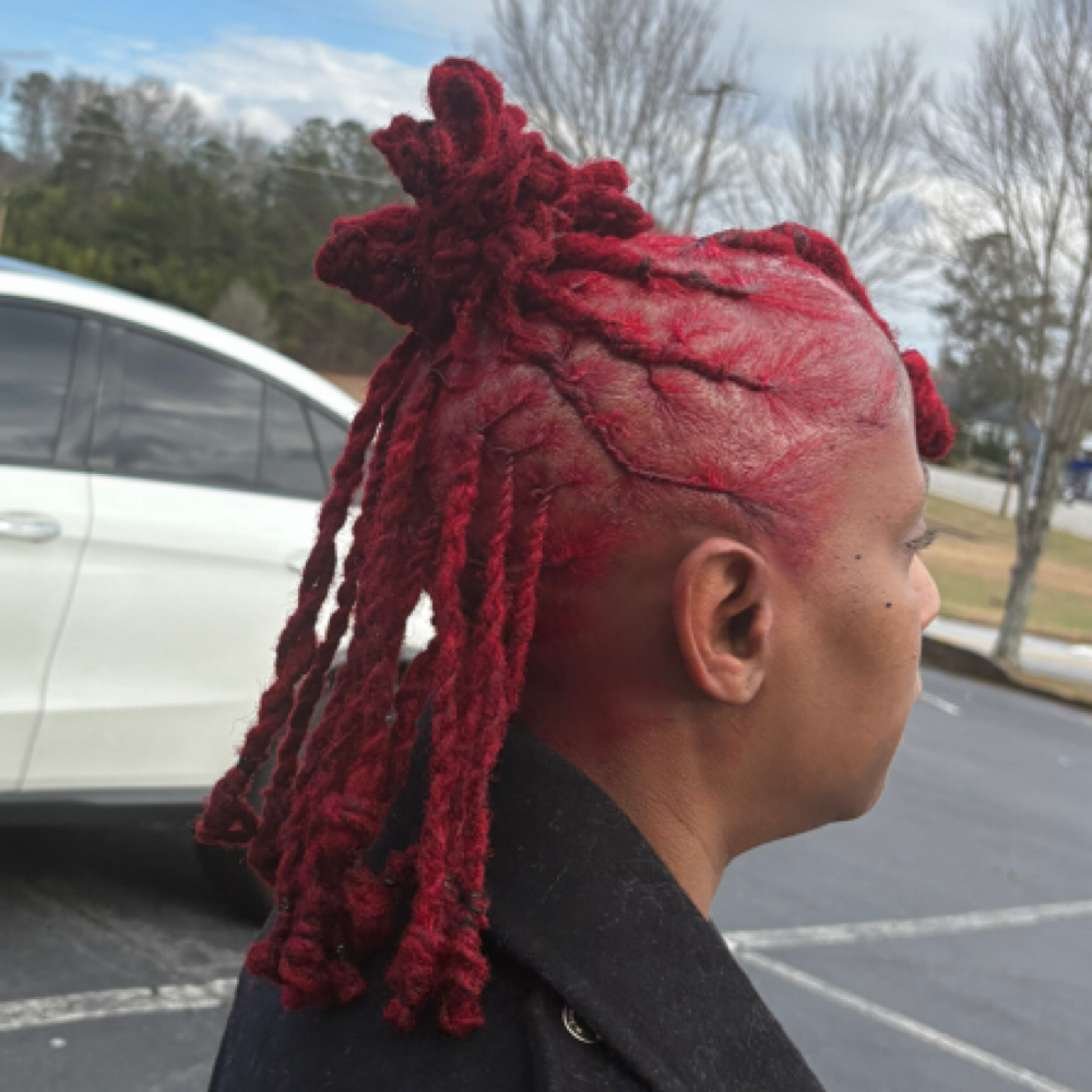 Women Dread Lock Re-Twist W/Color at Black,Bold & Beautiful in Marietta, GA