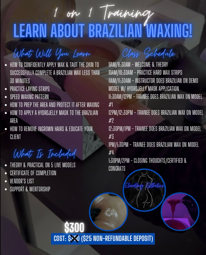 DISCOUNTED - Brazilian Wax Training