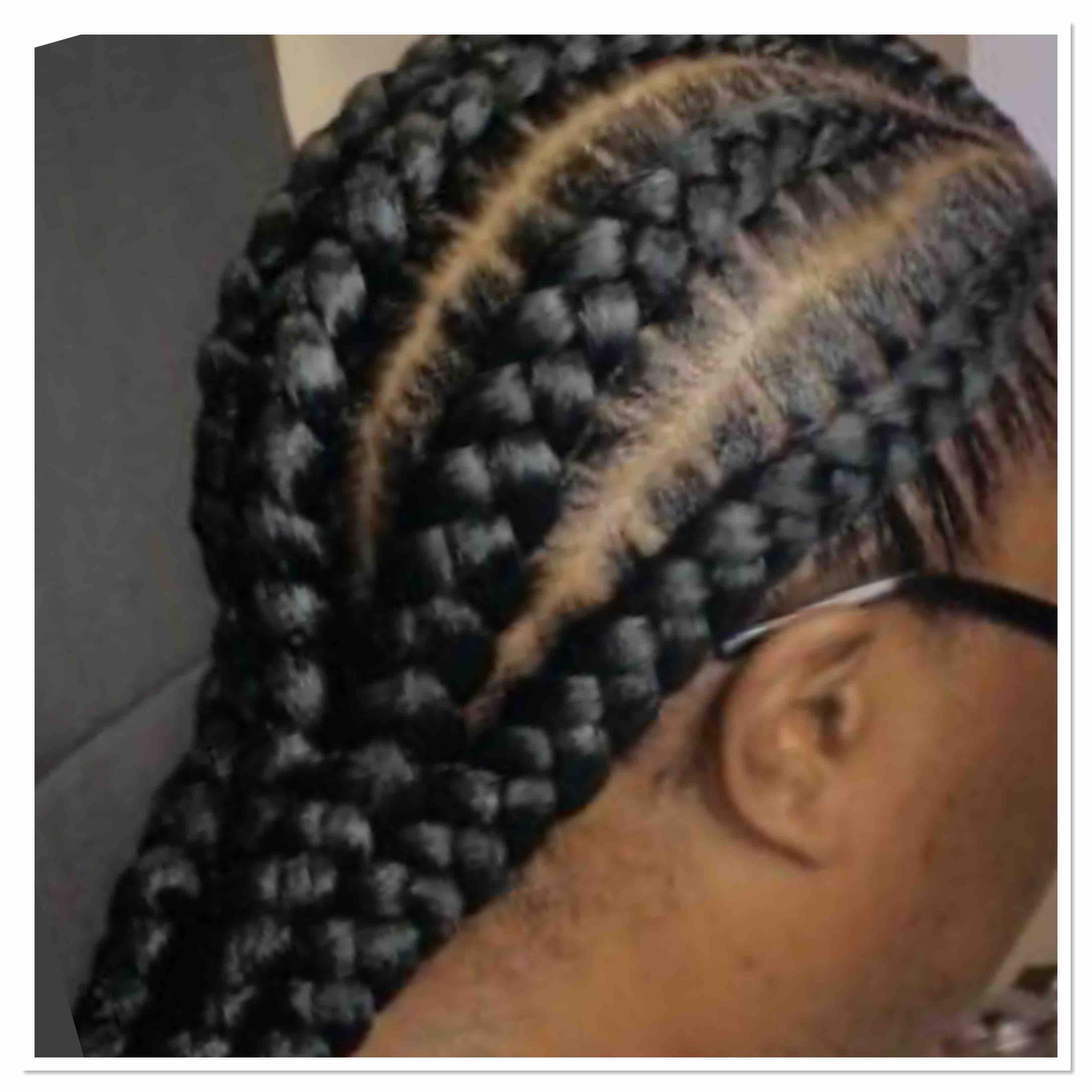 French Braids + Weave Added