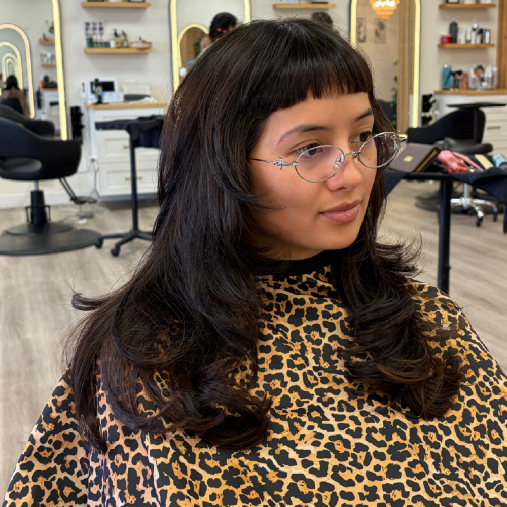 Mid Length Custom Haircut at HairwithMaria in Las Vegas, NV