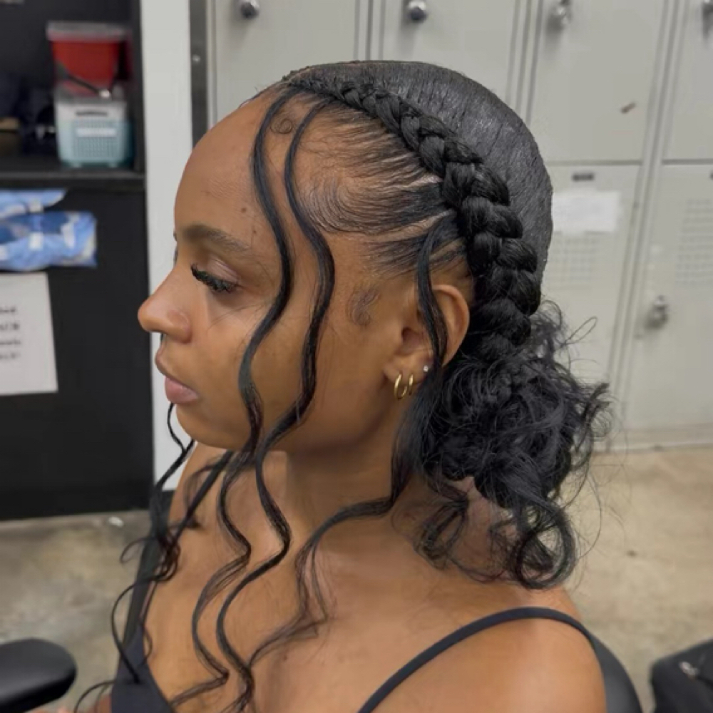 2 Cornrow Braids at CaitsStyles in Inglewood, CA