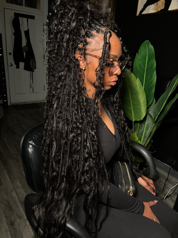 Mix Curl Locs