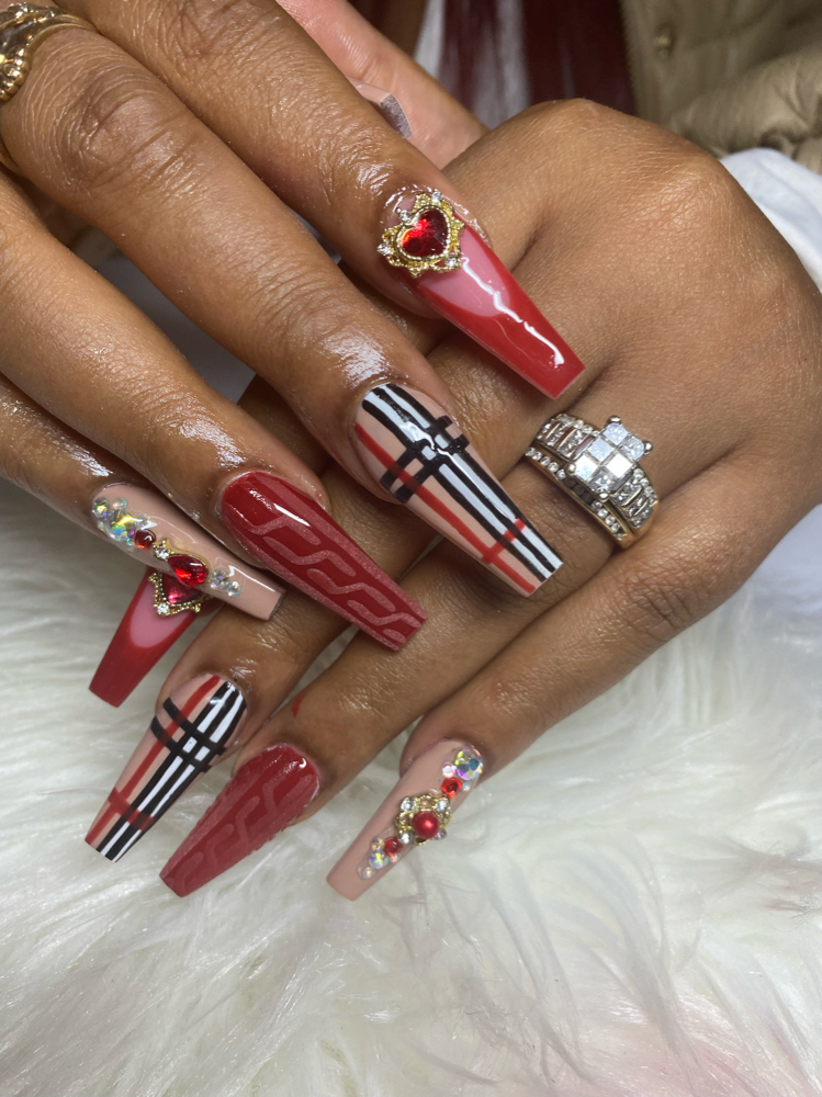 Long Freestyle 🌸 at Cidity Nails in South bend, IN