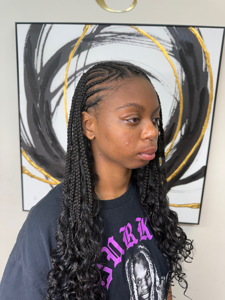 Boho Fulani Braids at Total Class Hair Braiding in Marietta, GA