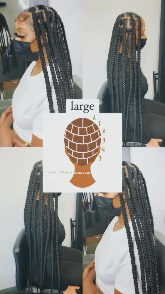 Large Knotless/Box Braids