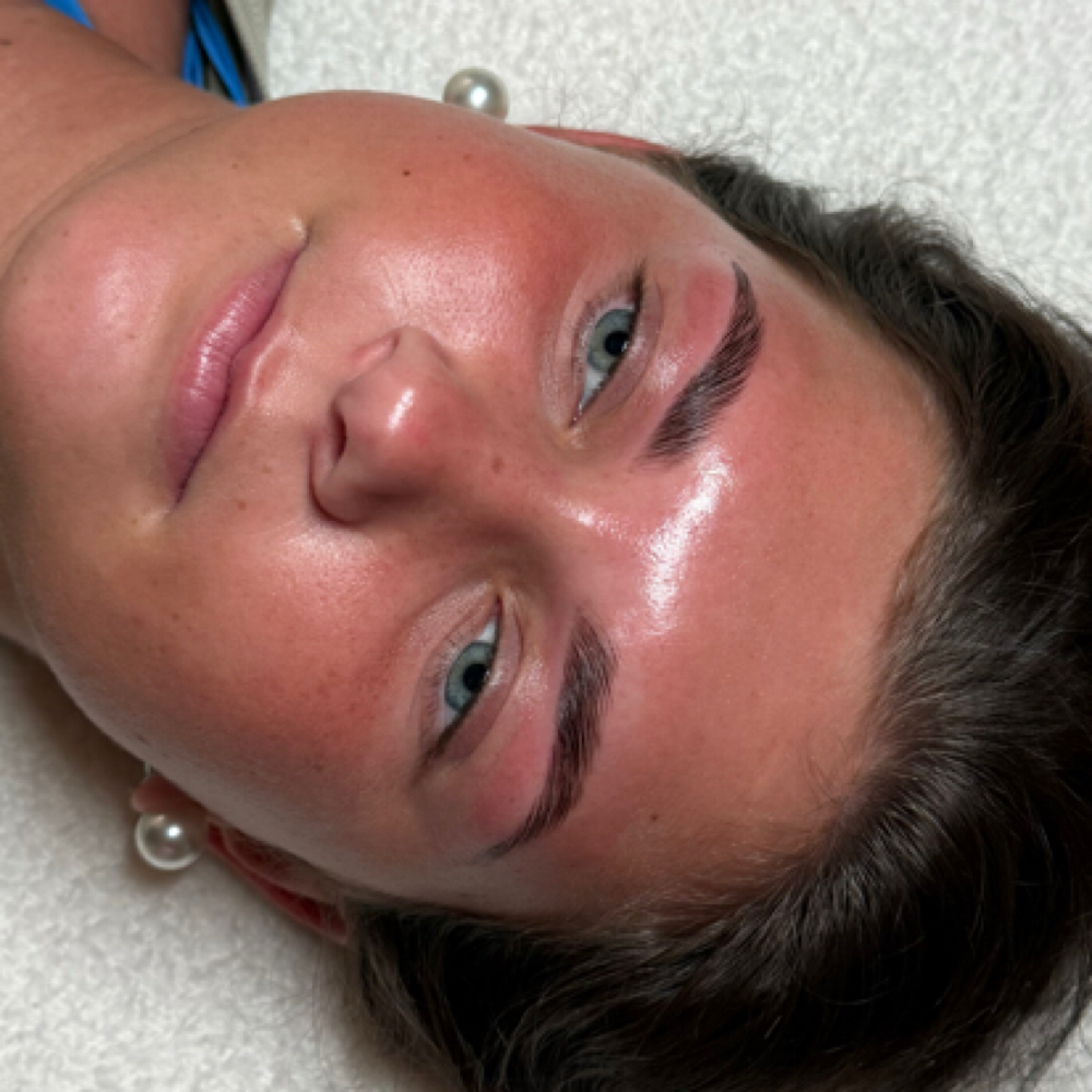 Brow lamination at Aurora Beauty Bar in Auburn, AL