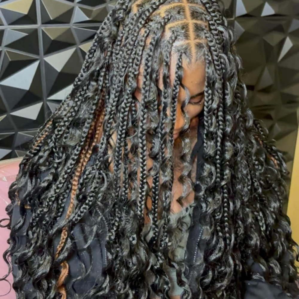 Medium Boho/Goddess Braids at Styles By Mk in Sherman, TX