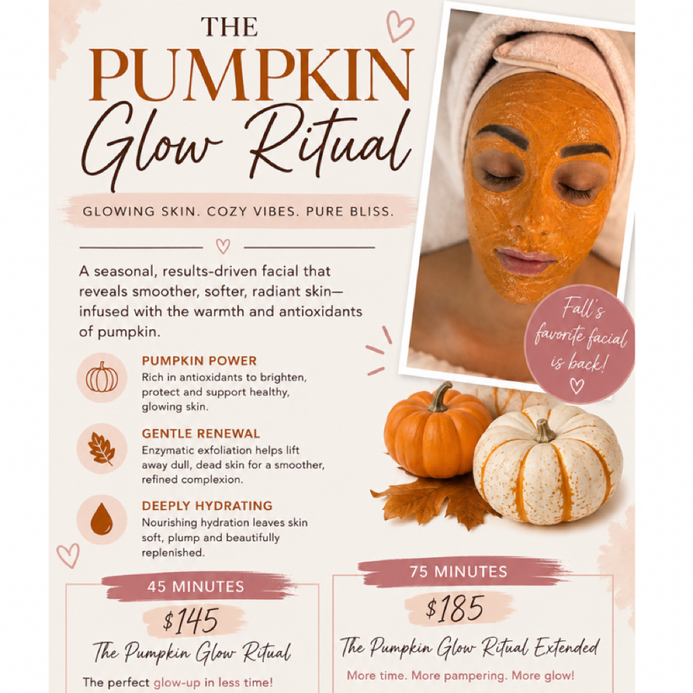 The Pumpkin Glow Ritual Extended at Skin For You Wellness Boutique in Watsonville, CA