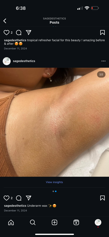 Under Arm Wax