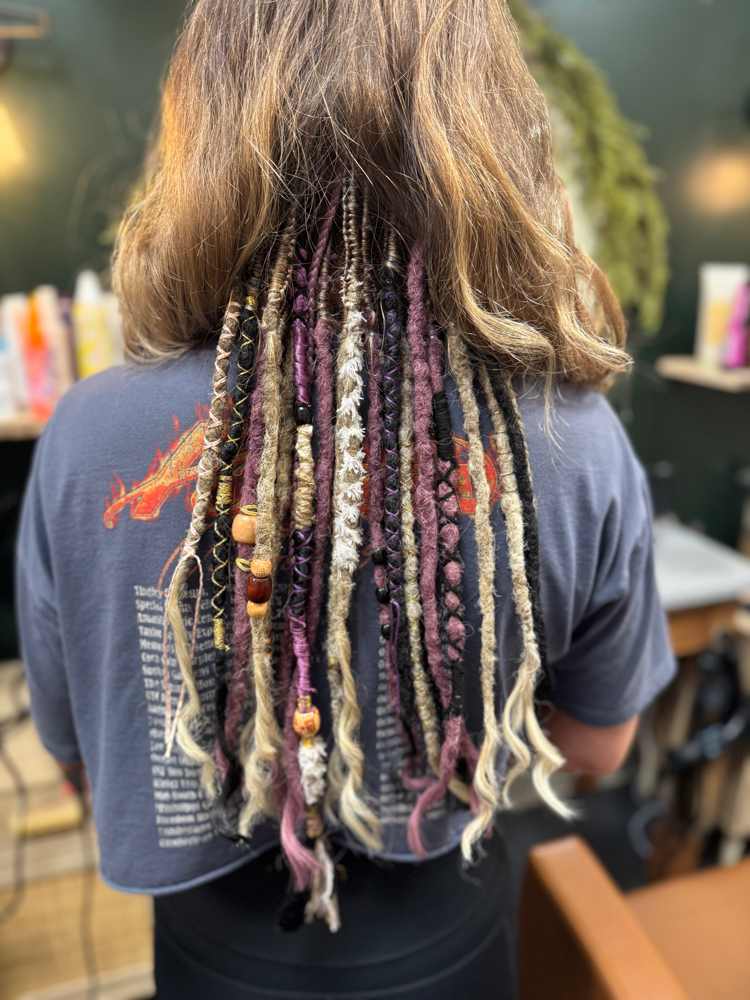 Partial (10-30)Braid In Dreadlocks
