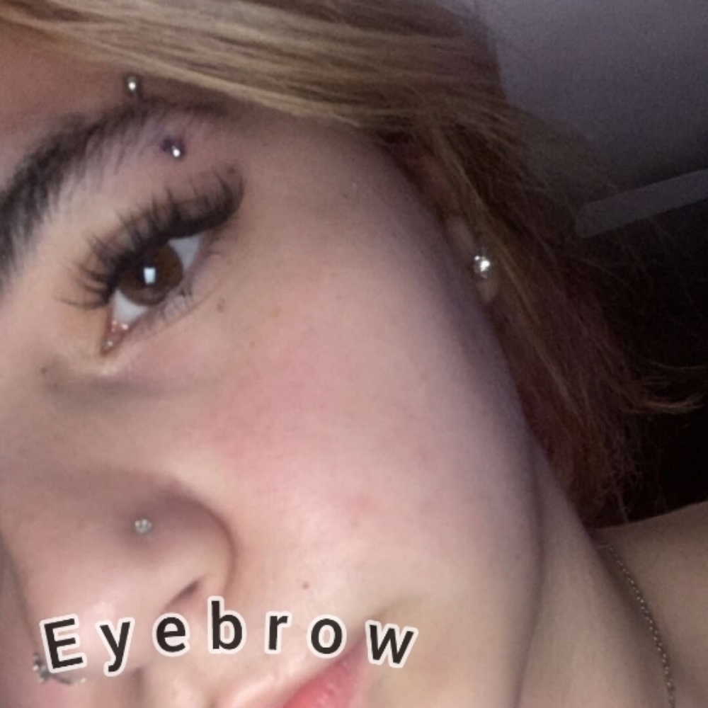Eyebrow Vertical Or Horizontal at Piercings By Autumn in New Castle, PA