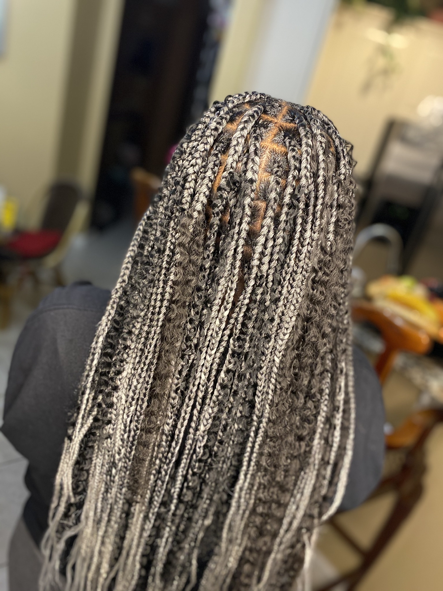 Med Knotless bohemian Butt Length