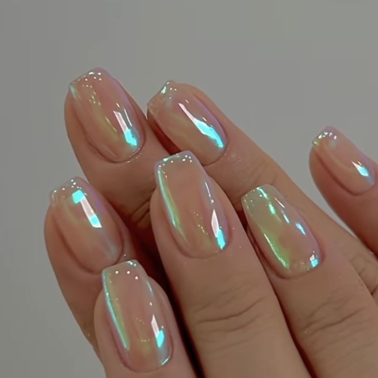 Signature Nail Art Design at Bronwyn at Cosmic Cat Nail Studio in Redmond, OR