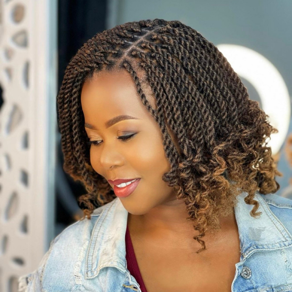 KINKY TWISTS - $222 (NO HAIR) at Bignon's Hair Braiding - South Tryon in CHARLOTTE, NC